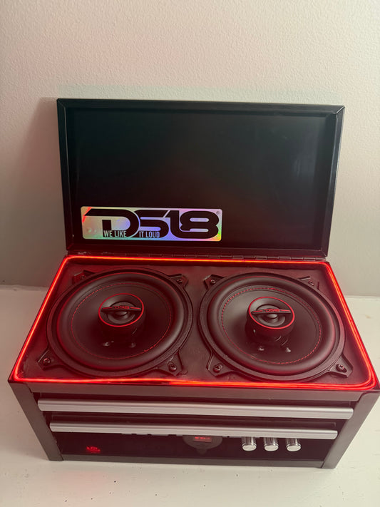 Pre-Built "Black Demon" Complete Mini Toolbox Speaker | Ships next day